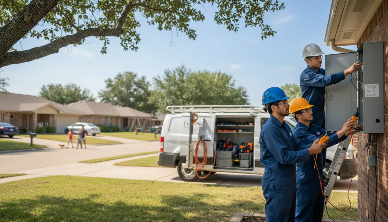 Certified electrician providing emergency electrical services in Leighton, IA